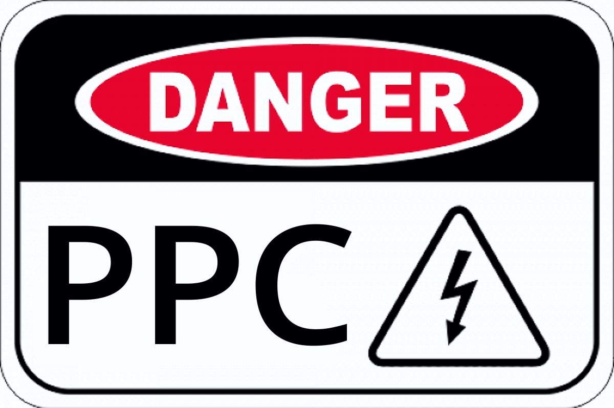 This image Danger shows how expensive PPC (Pay-Per-Click) advertising can be.